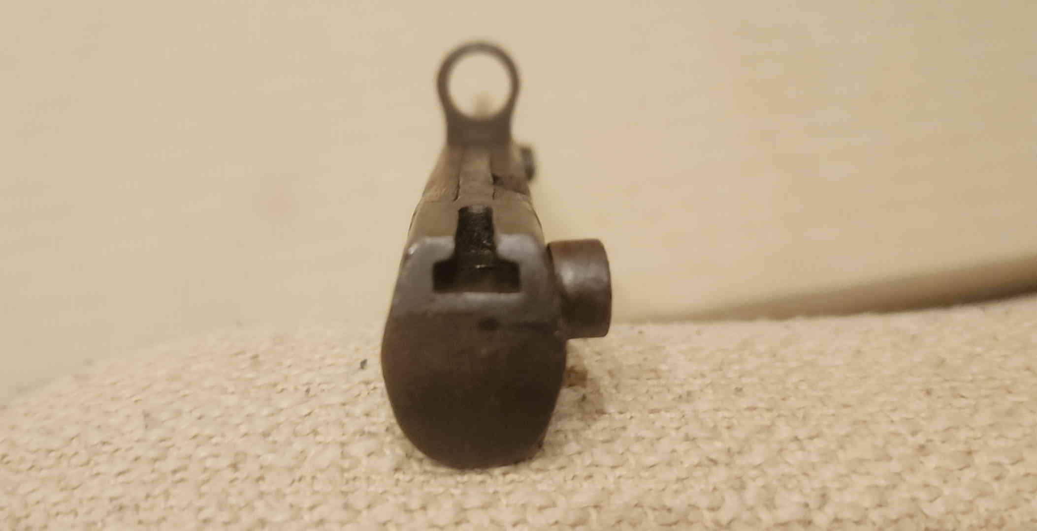 Pommel and bayonet lug slot of the M1938 bayonet