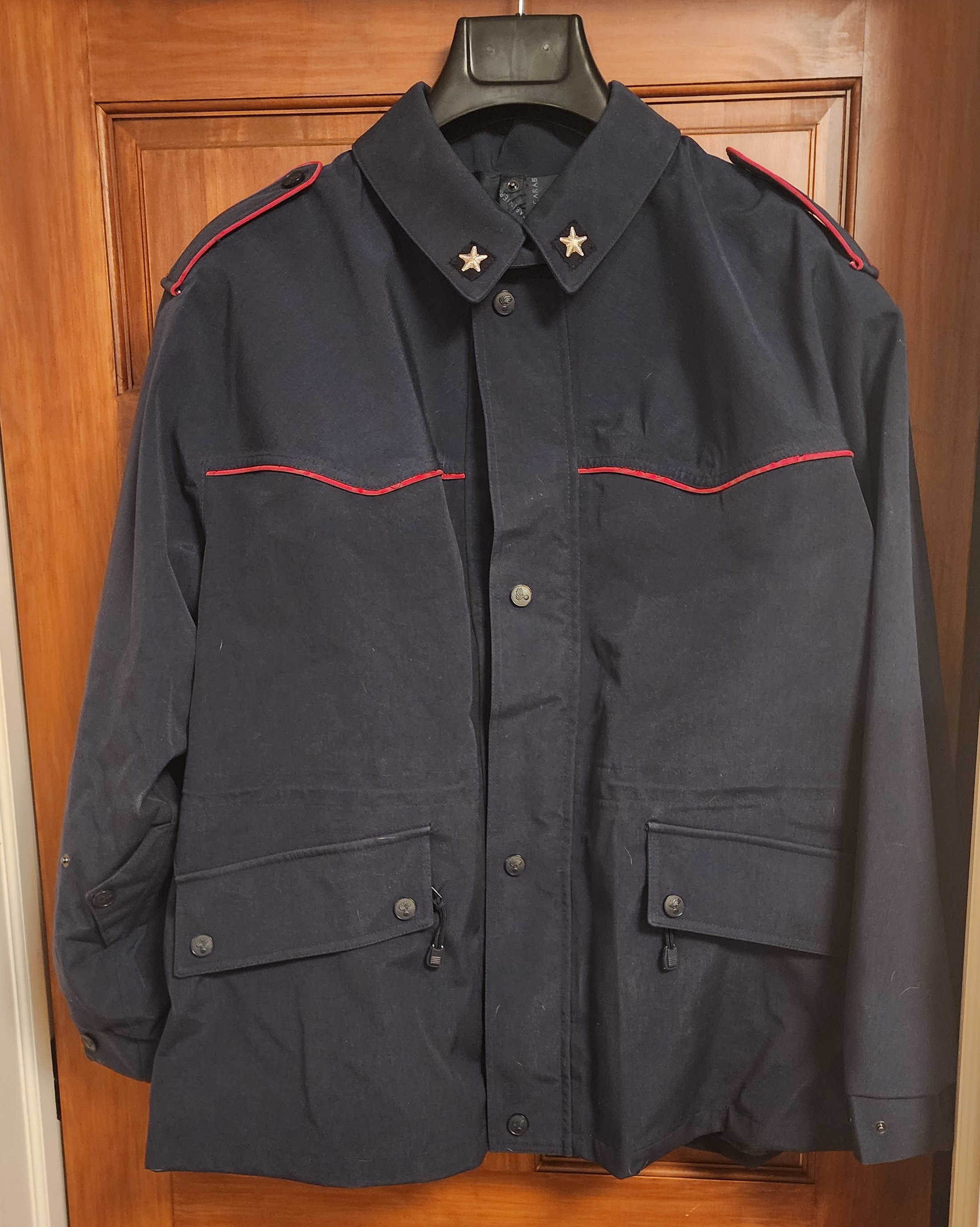 Anti-flash suit, details view