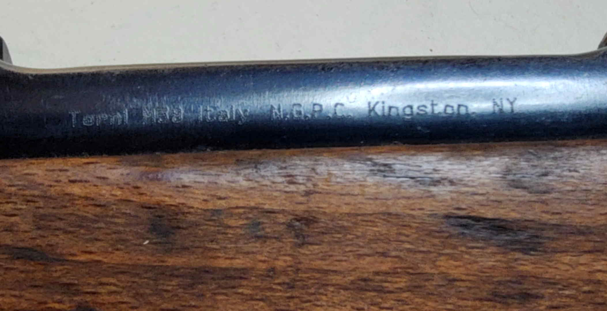Numrich Gun Parts Corporation import marking reading Terni M38 Italy NGPC Kingston NY