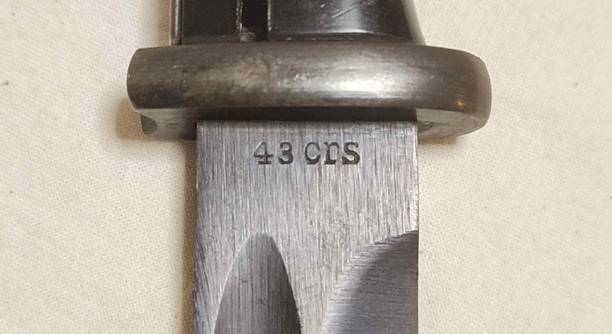 43 crs maker and date marking on the S84/98 III bayonet