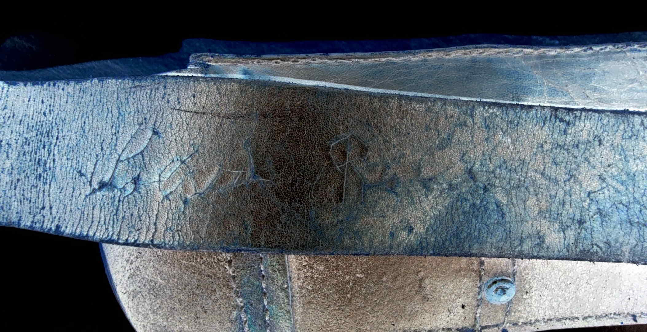 Pietro Rossi scratched owner inscription inside an Italian M91 Carcano cavalry bandolier