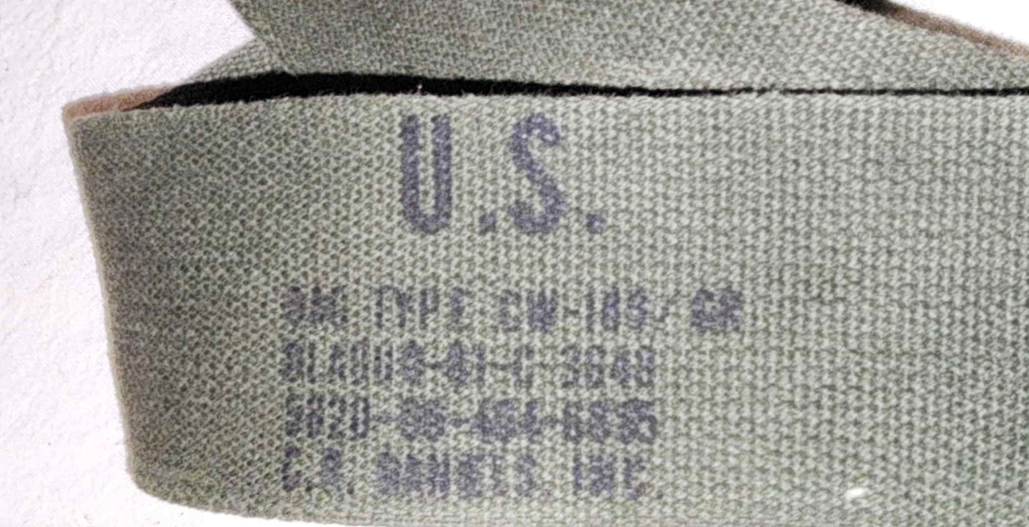 U.S. general-purpose carrying strap with a 1968 DSA contract marking