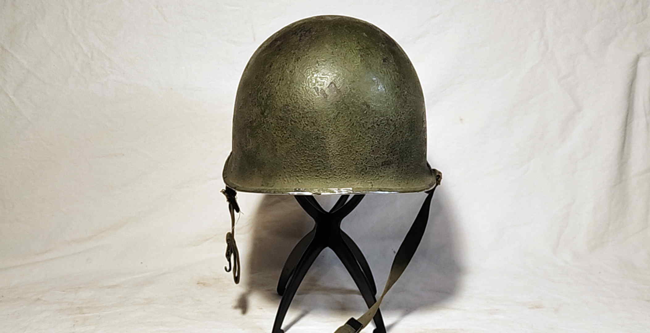 Rear view of the U.S. M1 steel shell