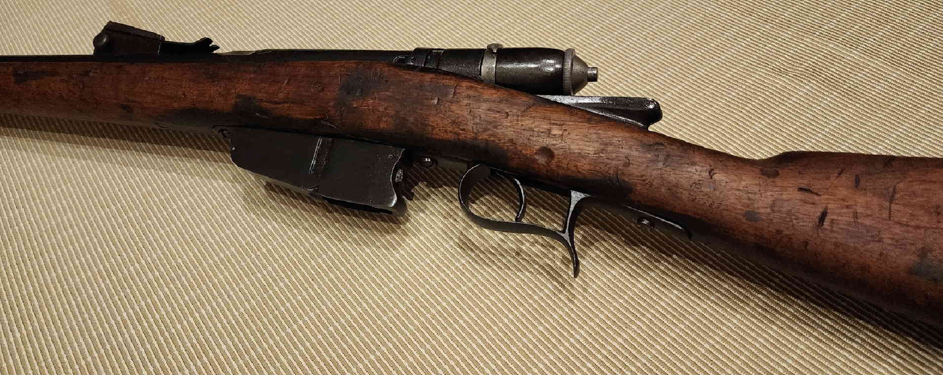 Left side detail of the Vetterli M1870/87/15 rifle