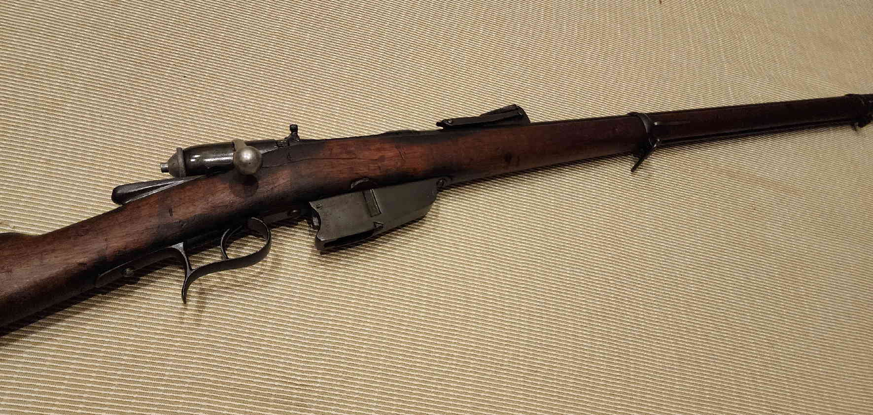 Right side detail of the Vetterli M1870/87/15 rifle